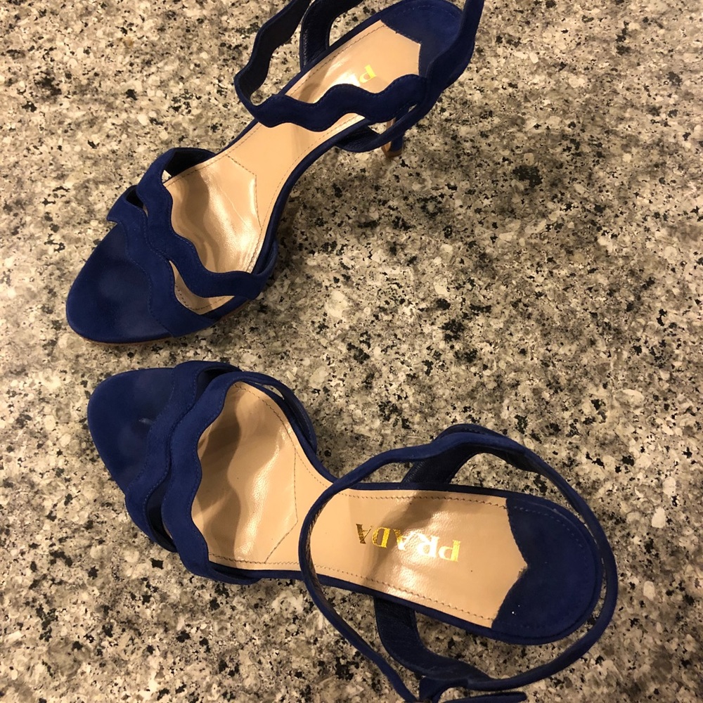 - Prada blue suede High heel shoes - Picture 7 of 7
